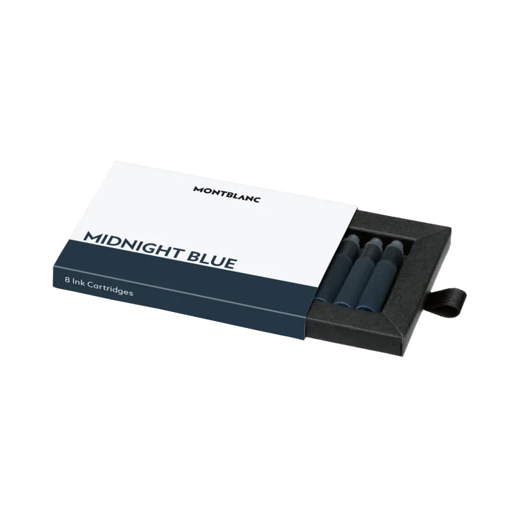 Montblanc - Ink Cartridges Midnight Blue 1 Pack = 8 Cartridges
